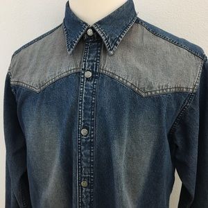 ABBATE | Western Style Denim Shirt
